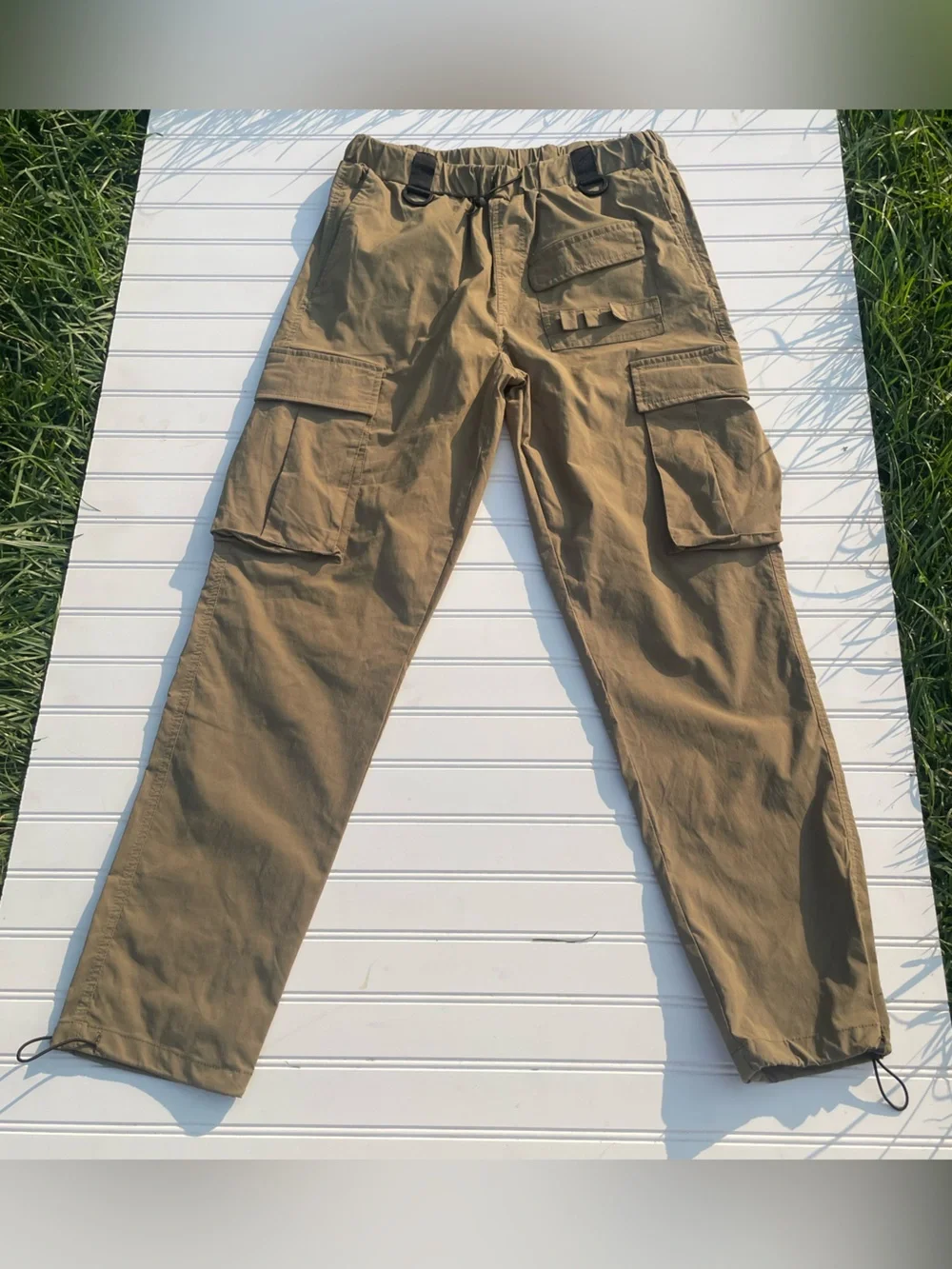 American Stitch Men’s XL Olive Green Cargo Pants Utility Streetwear With Pockets